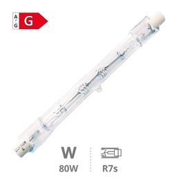 [002001850] Lampe halogène linéaire Économie 118 mm 80W(100W) R7s