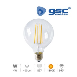 [002003543] Lámpara Serie Oro deco. globo G80 LED 4W E27 1800K