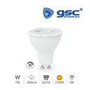 Lámpara LED dicroica 7W GU10 3000K regulable