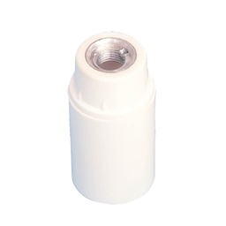 [002200282] Porte-lampe bakélite lisse E14 blanc