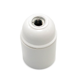 [002201261] E27 smooth bakelite lamp holder White