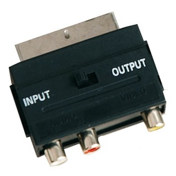 [002600920] Adapt.AV/S-VHS Euro M a3RCA H+Int IN/OUT