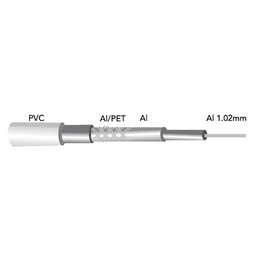 [002600941] Rouleau 100 M câble coaxial alu-cond. central 1.2