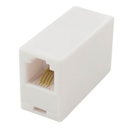 [002600958] Telephone Adapter Simple Output 6P/4C RJ11 White