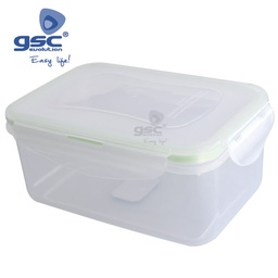 [002703110] Táper hermético rectangular de plástico 1100ml