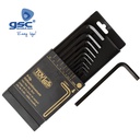 Juego Llavero 9 Llaves Allen de 1,5mm a 10mm