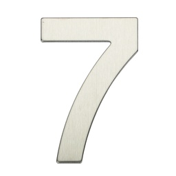 [003302617] Door number 7 stainless steel with adhesive