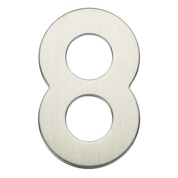[003302618] Door number 8 stainless steel with adhesive