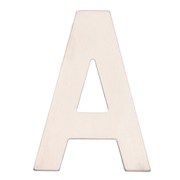 [003302620] Letra puerta A acero inoxidable con adhesivo