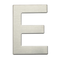[003302624] Door letter E stainless steel with adhesive