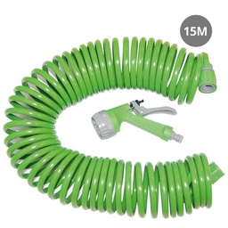 [003602045] 15m coil hose set including 7-function spray gun and 2pcs hose connectors