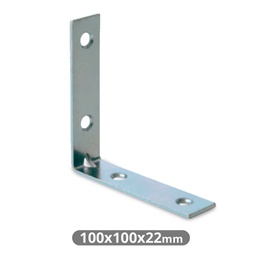[003802719] Right angle reinforcement 100x100x22mm zinc finish