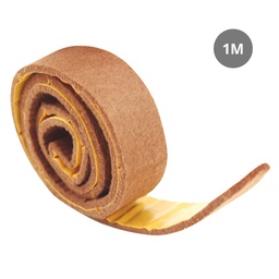 [003802778] Roll of adhesive felt pads for furniture 25mmx1M - Brown