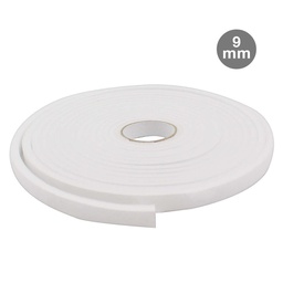 [003803806] Adhesive foam weather strip 9mm - 10M white