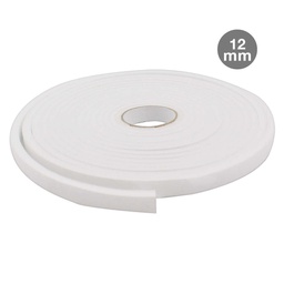 [003803807] Adhesive foam weather strip 12mm - 10M white