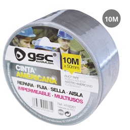 [004102261] Mesh cloth duct tape 50mm 10M Gray