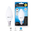 Lampara vela 4W E14 6000K -12u caja exp