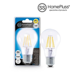 [008000475] Lampe filament standard 9 W E27 6500K - Boîte prés. 8 u
