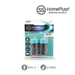 [008000642] Homepluss Heavy Duty R14 (C) Battery 2pcs/blister