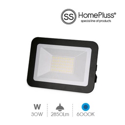 [008000902] Proyector ultrafino 30W 6000K IP65 Negro