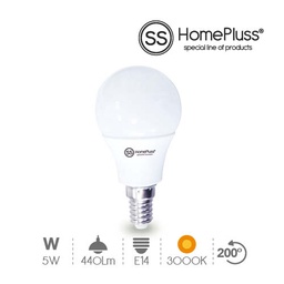 [008000938] G45 LED bulb 5W E14 3000K 10pcs/box