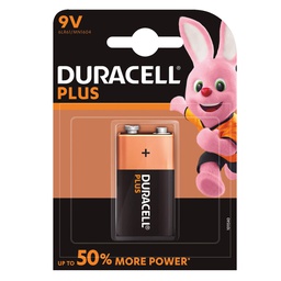 [009000105] Pila alkalina DURACELL Plus 9V, Blíster 1