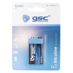 [009000175] Pila alkalina GSC evolution 9V, Blíster 1 Ud.