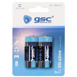 [009000173] Pila alkalina GSC evolution LR14 (C), Blíster 2 Ud.