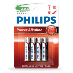 [009000311] PHILIPS alkaline LR03 (AAA) Battery 4pcs/blister