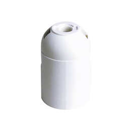 [101530004] E27 smooth thermoplastic lamp holder White