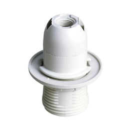[101530002] Porte-lampe thermoplastique semi-fileté E14 blanc