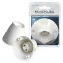 Portalamaparas superficie E27 Blanco - 10u retractil