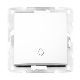 [103500006] Single switch recessed Bell Iota White