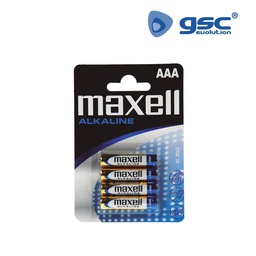 [106000005] Pila alkalina Maxell LR03 (AAA) Blister 4uds