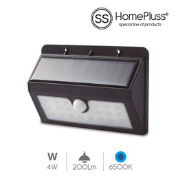 [200205033] LED solar lamp with motion sensor 4W 6500K Black - 5pcs inner box