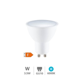 [200621008] Lámpara LED dicroica 3,5W GU10 6000K