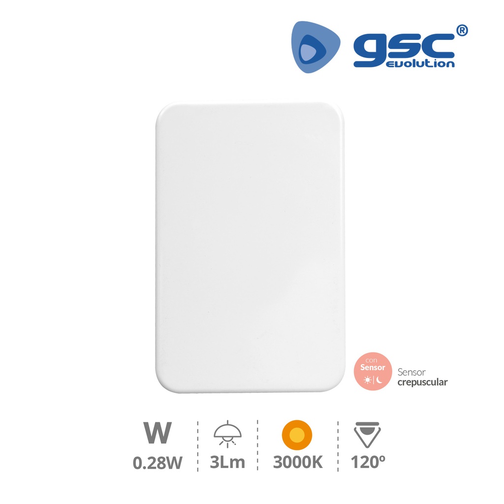 LED night light with twilight sensor 3000K