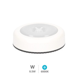 [203000005] Luz de armario LED redonda con sensor de movimiento 0,5W 6000K