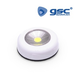 [203005000] 3 LED COB round push-light 80Lm