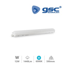 [203200011] Pantalla estanca Kiowa 12W 6500K - Pro Line