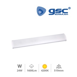 [203210000] Pantalla luminosa LED Berke 24W 4200K IP44