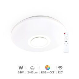 [203620001] Paris ceiling LED light with speaker RGB+ CCT change from 3000-6500K wby wifi