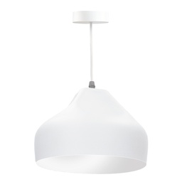 [204400022] Lámpara colgante Serie Kaseli E27 Ø230mm Blanco