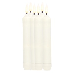 [204800004] Pack 6 bougies décoratives LED bougeoir 160 mm