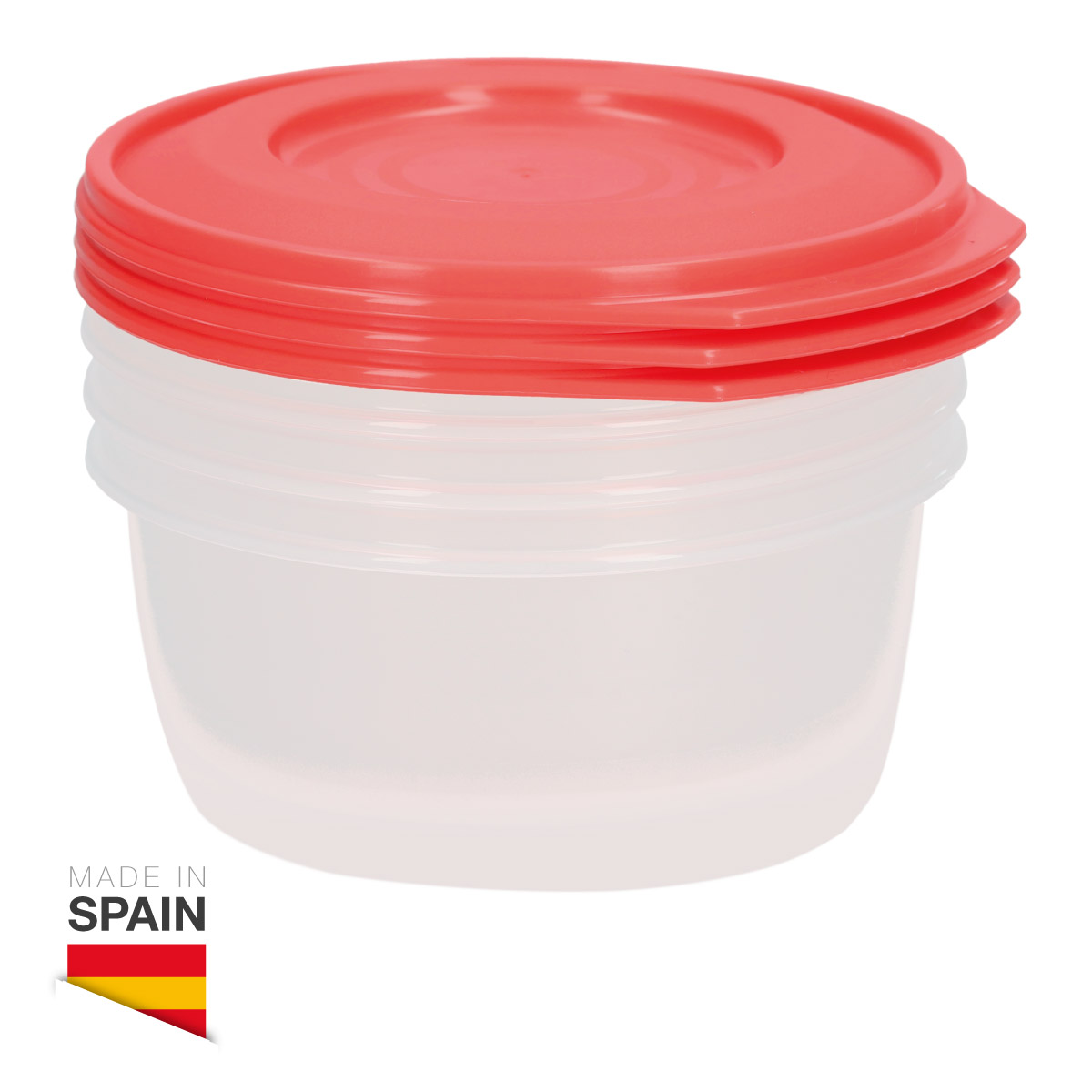 Pack de 3 tapers hermeticos de plastico 0.25L