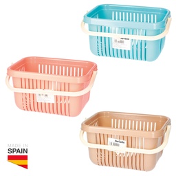 [402020006] Cesta porta pinzas con asa - Retráctil 12uds