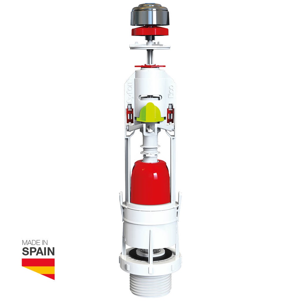 Mécanisme WC avec poussoir double réglable