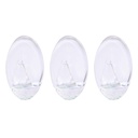 Pack 3 Perchas adhesivas Transparentes