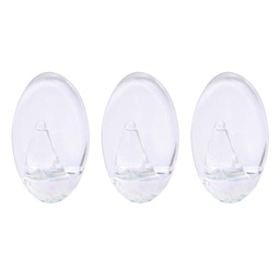[500010002] Pack of 3 adhesive hangers Transparent