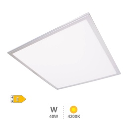 [203400010] Panel empotrable ultrafino LED Sabha 59,5x59,5cm 40W 4200K Níquel